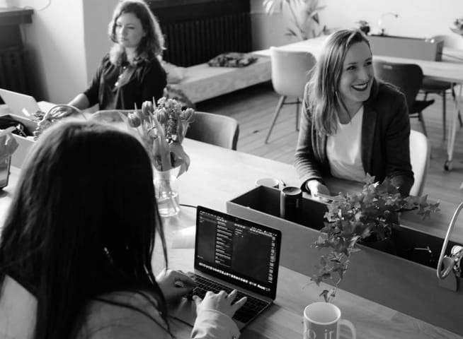 people sitting at the office